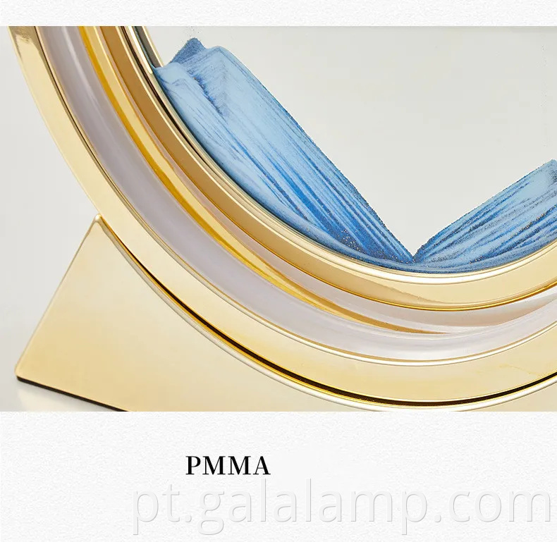 Pintura de areia movediça em 3D, luz noturna, artesanato de ornamento